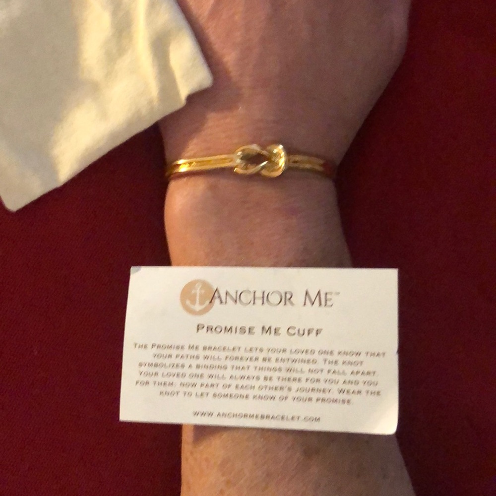 New! Anchor Me, Promise Me Cuff Bracelet